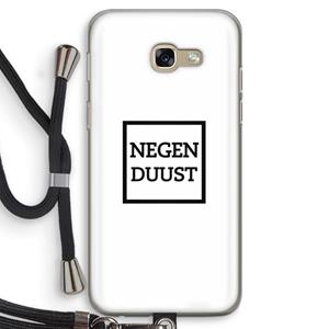 CaseCompany Negenduust vierkant: Samsung Galaxy A5 (2017) Transparant Hoesje met koord