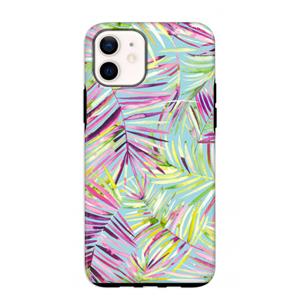 CaseCompany Tropical Palms Blue: iPhone 12 mini Tough Case
