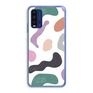 CaseCompany Memphis Shapes: Xiaomi Redmi 9T Transparant Hoesje