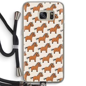 CaseCompany Pony: Samsung Galaxy S7 Transparant Hoesje met koord