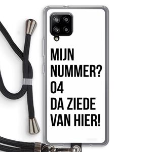 CaseCompany Da ziede van hier: Samsung Galaxy A42 5G Transparant Hoesje met koord