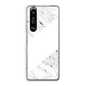 CaseCompany Biggest stripe: Sony Xperia 1 III Transparant Hoesje