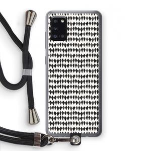 CaseCompany Crazy shapes: Samsung Galaxy A31 Transparant Hoesje met koord