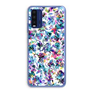 CaseCompany Hibiscus Flowers: Xiaomi Redmi 9T Transparant Hoesje