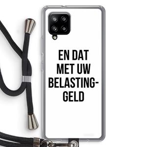 CaseCompany Belastinggeld: Samsung Galaxy A42 5G Transparant Hoesje met koord