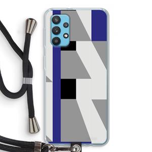 CaseCompany Gestalte 2: Samsung Galaxy A32 4G Transparant Hoesje met koord