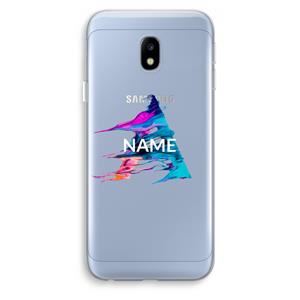 CaseCompany Abstract Spectrum: Samsung Galaxy J3 (2017) Transparant Hoesje