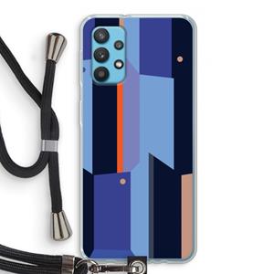 CaseCompany Gestalte 3: Samsung Galaxy A32 4G Transparant Hoesje met koord