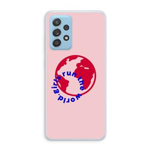 CaseCompany Run The World: Samsung Galaxy A73 Transparant Hoesje