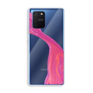 CaseCompany Paarse stroom: Samsung Galaxy Note 10 Lite Transparant Hoesje