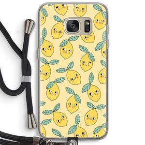 CaseCompany Citroenen: Samsung Galaxy S7 Transparant Hoesje met koord