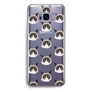 CaseCompany It's a Purrr Case: Samsung Galaxy S8 Plus Transparant Hoesje