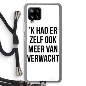 CaseCompany Meer verwacht: Samsung Galaxy A42 5G Transparant Hoesje met koord