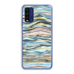 CaseCompany Watercolor Agate: Xiaomi Redmi 9T Transparant Hoesje
