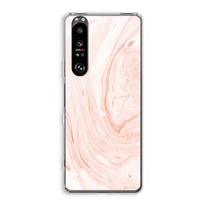 CaseCompany Peach bath: Sony Xperia 1 III Transparant Hoesje
