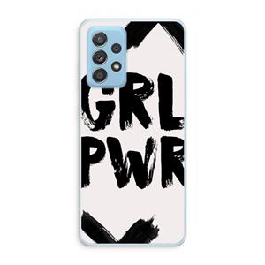 CaseCompany Girl Power #2: Samsung Galaxy A73 Transparant Hoesje