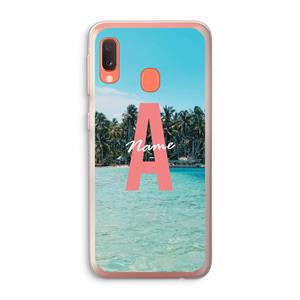 CaseCompany Pacific Dream: Samsung Galaxy A20e Transparant Hoesje