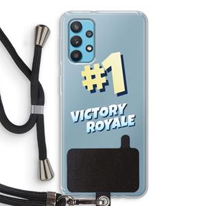CaseCompany Victory Royale: Samsung Galaxy A32 4G Transparant Hoesje met koord