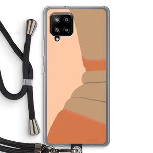 CaseCompany Bikini: Samsung Galaxy A42 5G Transparant Hoesje met koord
