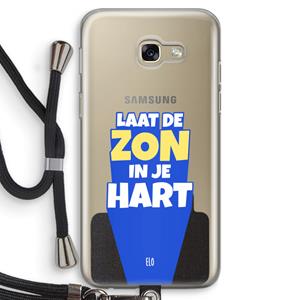 CaseCompany Laat de zon in je hart: Samsung Galaxy A5 (2017) Transparant Hoesje met koord