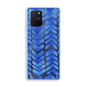 CaseCompany Blauwe pijlen: Samsung Galaxy Note 10 Lite Transparant Hoesje