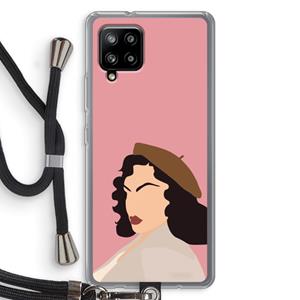 CaseCompany Confidence: Samsung Galaxy A42 5G Transparant Hoesje met koord