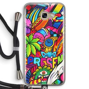 CaseCompany Represent: Samsung Galaxy A5 (2017) Transparant Hoesje met koord