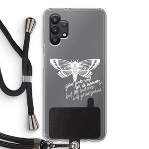 CaseCompany Good or bad: Samsung Galaxy A32 5G Transparant Hoesje met koord