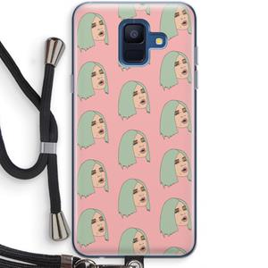 CaseCompany King Kylie: Samsung Galaxy A6 (2018) Transparant Hoesje met koord