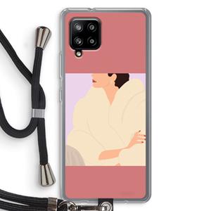 CaseCompany Cosy: Samsung Galaxy A42 5G Transparant Hoesje met koord