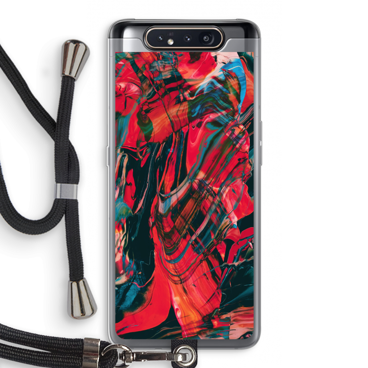 CaseCompany Endless Descent: Samsung Galaxy A80 Transparant Hoesje met koord