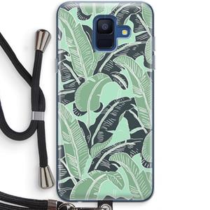 CaseCompany This Sh*t Is Bananas: Samsung Galaxy A6 (2018) Transparant Hoesje met koord
