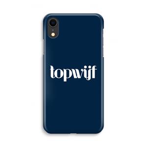 CaseCompany Topwijf Navy: iPhone XR Volledig Geprint Hoesje