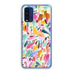 CaseCompany Watercolor Brushstrokes: Xiaomi Redmi 9T Transparant Hoesje