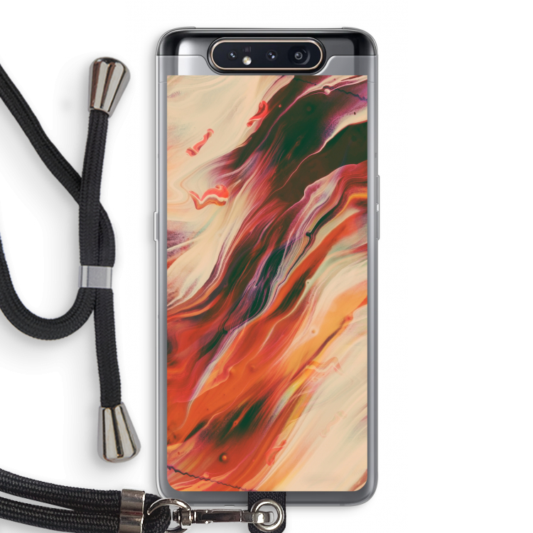 CaseCompany Forgotten Lands: Samsung Galaxy A80 Transparant Hoesje met koord
