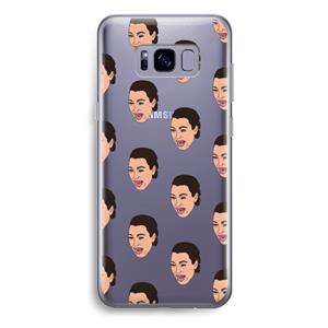 CaseCompany Ugly Cry Call: Samsung Galaxy S8 Plus Transparant Hoesje