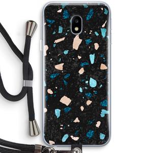 CaseCompany Terrazzo N°11: Samsung Galaxy J3 (2017) Transparant Hoesje met koord