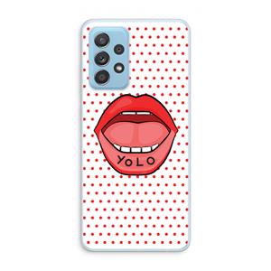 CaseCompany Yolo Denise: Samsung Galaxy A73 Transparant Hoesje