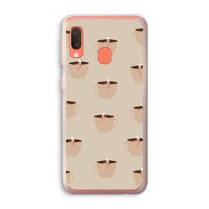 CaseCompany Morning coffee: Samsung Galaxy A20e Transparant Hoesje