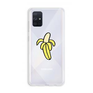 CaseCompany Banana: Galaxy A71 Transparant Hoesje