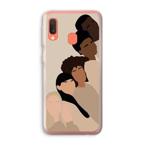 CaseCompany Sweet creatures: Samsung Galaxy A20e Transparant Hoesje