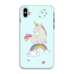 CaseCompany Regenboog eenhoorn: iPhone XS Tough Case