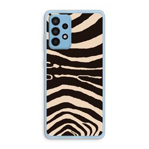 CaseCompany Arizona Zebra: Samsung Galaxy A52 Transparant Hoesje
