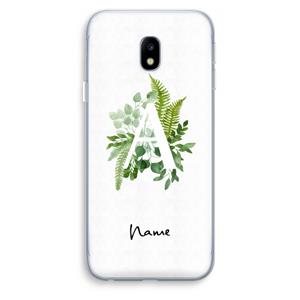 CaseCompany Green Brush: Samsung Galaxy J3 (2017) Transparant Hoesje