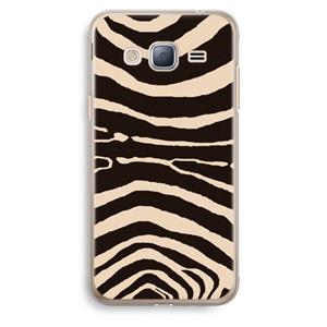 CaseCompany Arizona Zebra: Samsung Galaxy J3 (2016) Transparant Hoesje