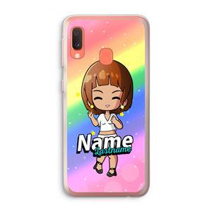CaseCompany Chibi Maker vrouw: Samsung Galaxy A20e Transparant Hoesje