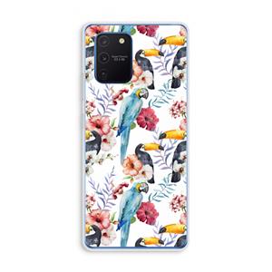 CaseCompany Bloemen tukan: Samsung Galaxy Note 10 Lite Transparant Hoesje