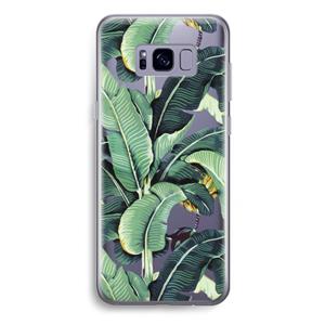CaseCompany Bananenbladeren: Samsung Galaxy S8 Plus Transparant Hoesje