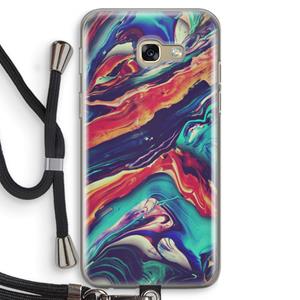 CaseCompany Chameleon Sun: Samsung Galaxy A5 (2017) Transparant Hoesje met koord