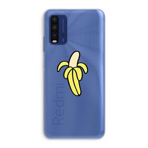 CaseCompany Banana: Xiaomi Redmi 9T Transparant Hoesje